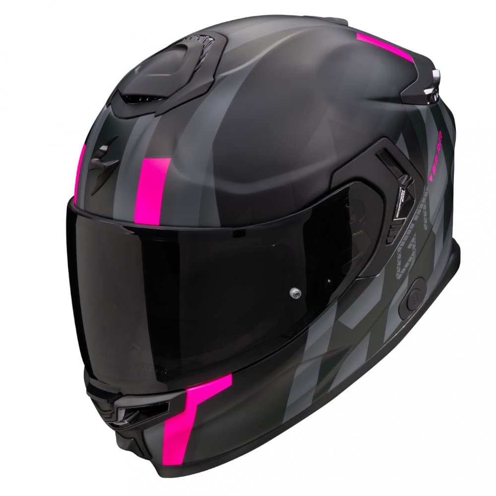 Moto přilba SCORPION EXO-GT SP AIR TOURADVEN matná černo/růžová