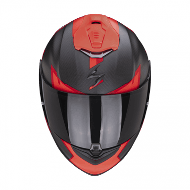 Moto přilba SCORPION EXO-1400 EVO CARBON AIR KENDAL matná černo/červená 2