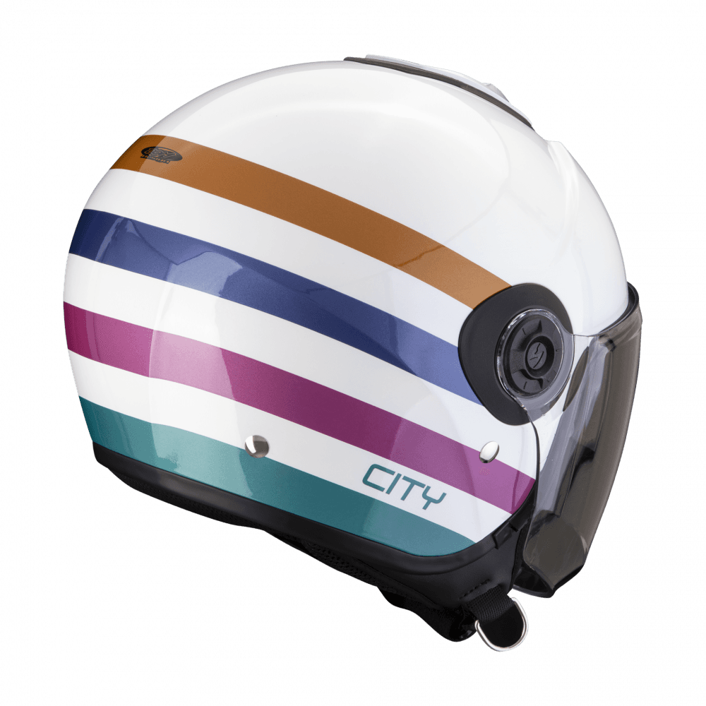 Moto přilba SCORPION EXO-CITY II BEE bílo/zeleno/zlatá