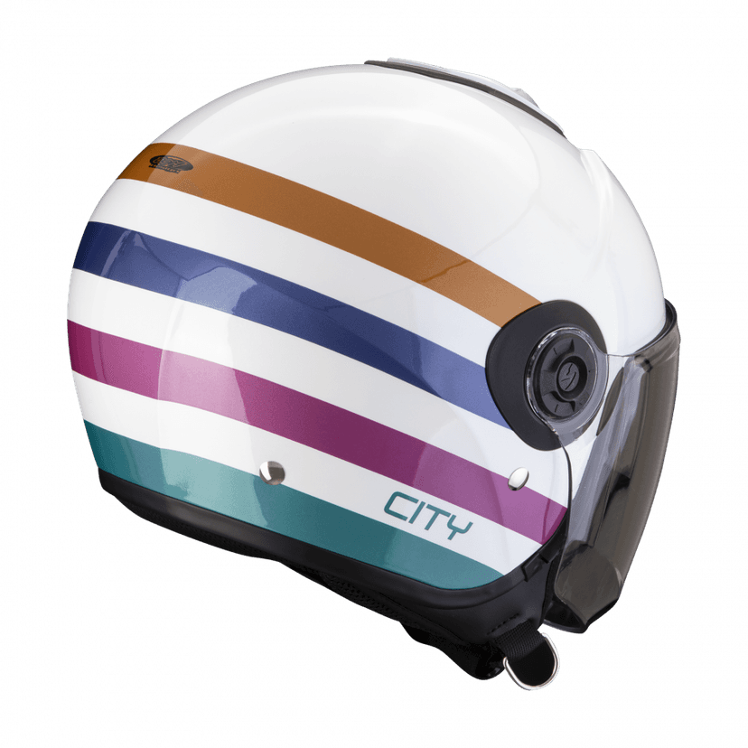 Moto přilba SCORPION EXO-CITY II BEE bílo/zeleno/zlatá