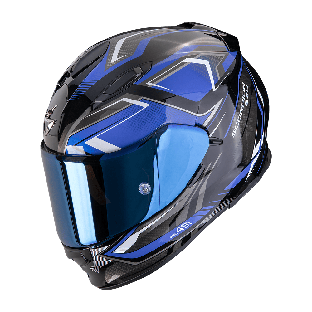 Moto přilba SCORPION EXO-491 ZUMO černo/modrá