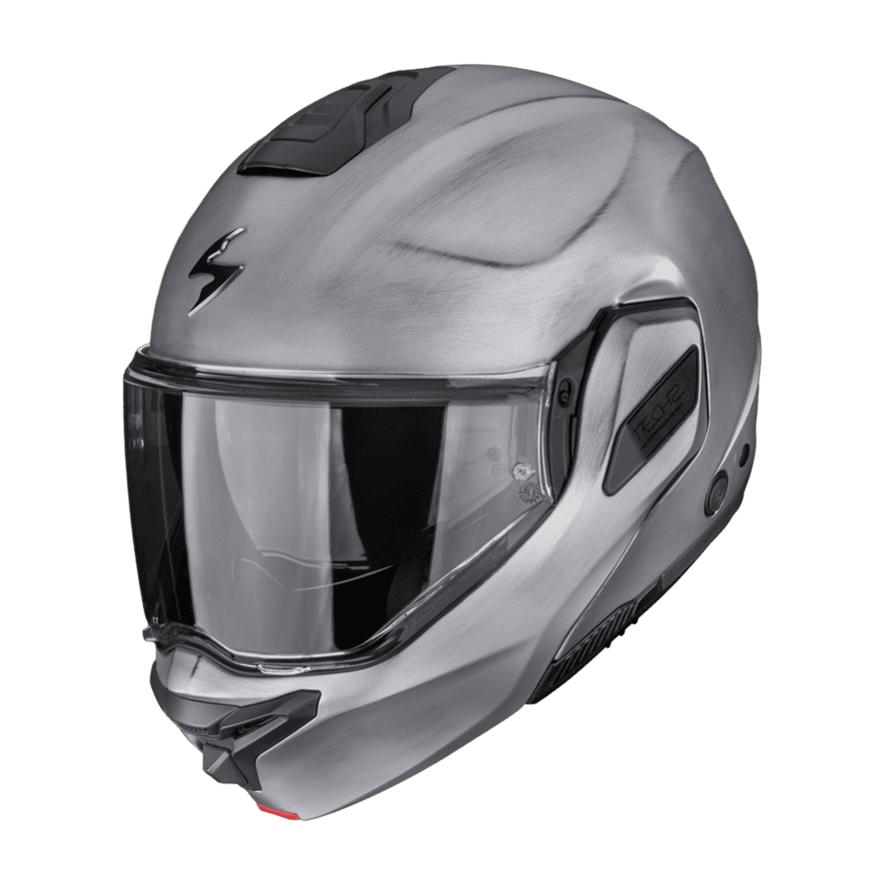 Moto přilba SCORPION EXO-TECH II SCRATCH stříbrná
