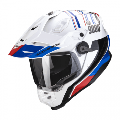 Moto přilba SCORPION ADF-9000 AIR DESERT bílo/modro/červená 3