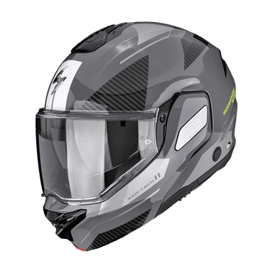 Moto přilba SCORPION EXO-TECH II VOID stříbrno/neon žlutá 2