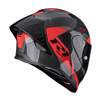 Moto přilba SCORPION EXO-R1 EVO II CARBON AIR PROPEL černo/červená 3