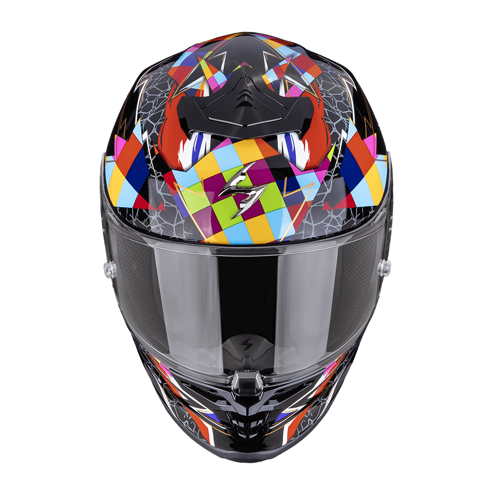 Moto přilba SCORPION EXO-R1 EVO II AIR POULS černo/barevná