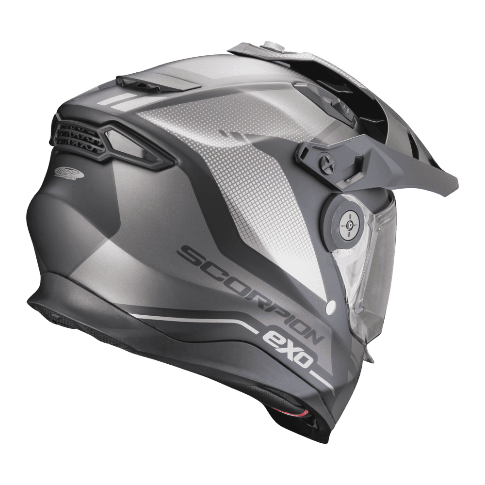 Moto přilba SCORPION ADF-9000 AIR TRAIL matná černo/stříbrná
