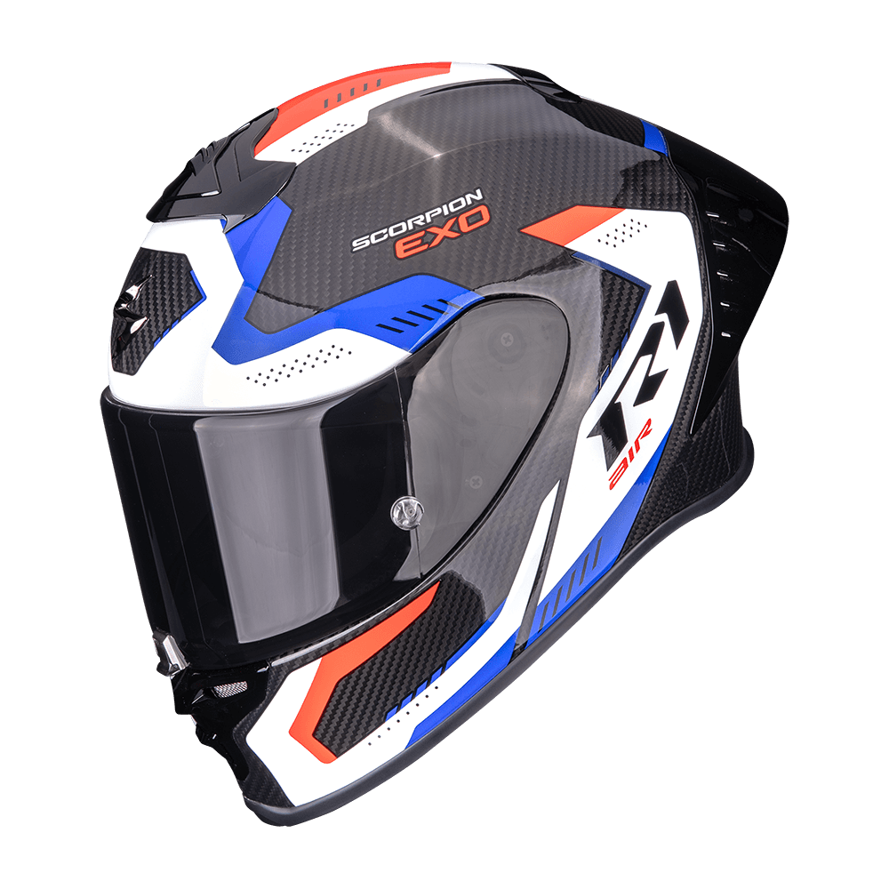 Moto přilba SCORPION EXO-R1 EVO II CARBON AIR PROPEL černo/bílo/červená