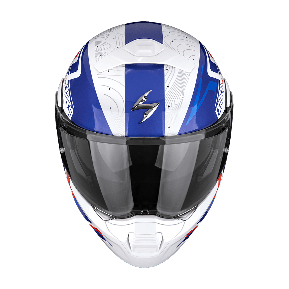 Moto přilba SCORPION EXO-930 EVO ALPHA bílo/červeno/modrá