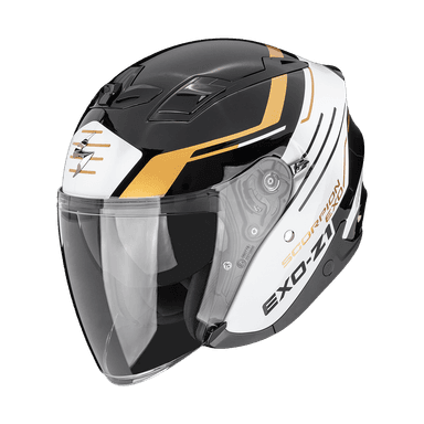 Moto přilba SCORPION EXO-Z1 PRYMUS černo/bílo/zlatá 3