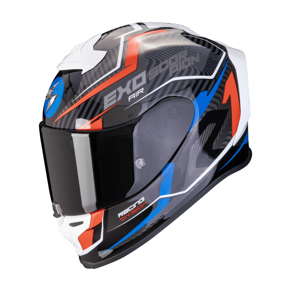 Moto přilba SCORPION EXO-R1 EVO AIR COUP černo/červeno/modrá