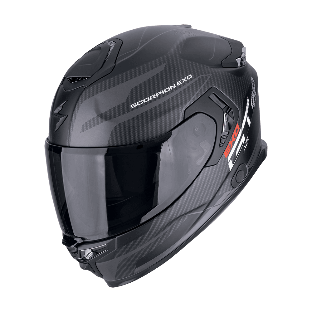 Moto přilba SCORPION EXO-GT SP AIR FLEX matná černo/stříbrná