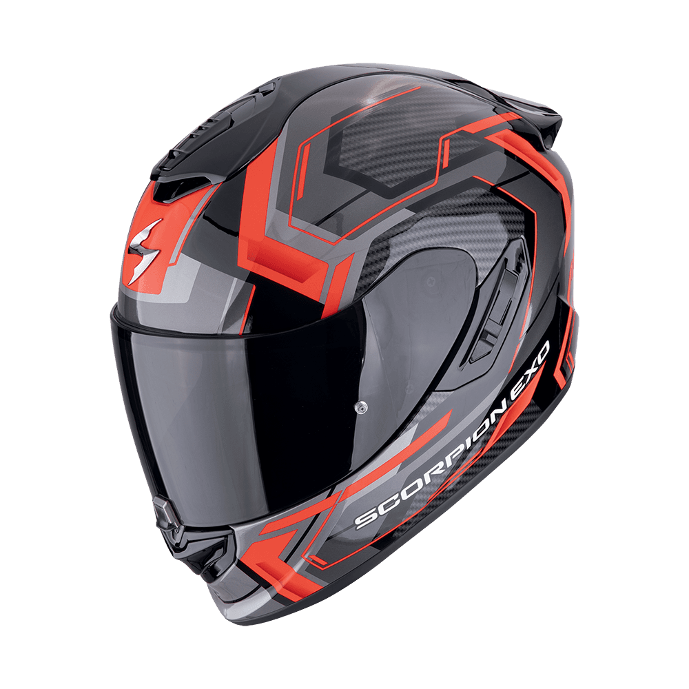 Moto přilba SCORPION EXO-1400 EVO II AIR LINART černo/červená