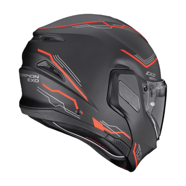 Moto přilba SCORPION EXO-TECH II DASH matná černo/stříbrno/červená 3