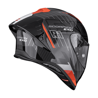 Moto přilba SCORPION EXO-R1 EVO II CARBON AIR SURGE černo/červená 2