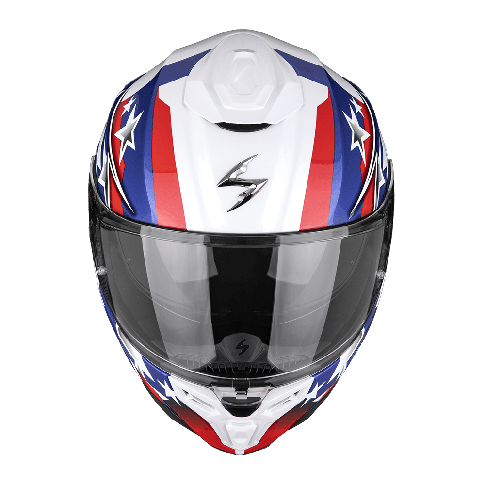 Moto přilba SCORPION EXO-1500 AIR ETOILE bílo/modro/červená