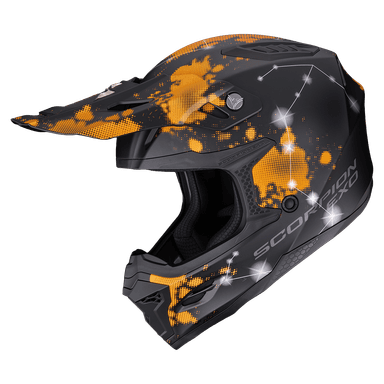 Moto přilba SCORPION SMX-10 VIBE matná černo/oranžová 3