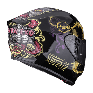 Moto přilba SCORPION EXO-391 MUMIA černý chameleon 3