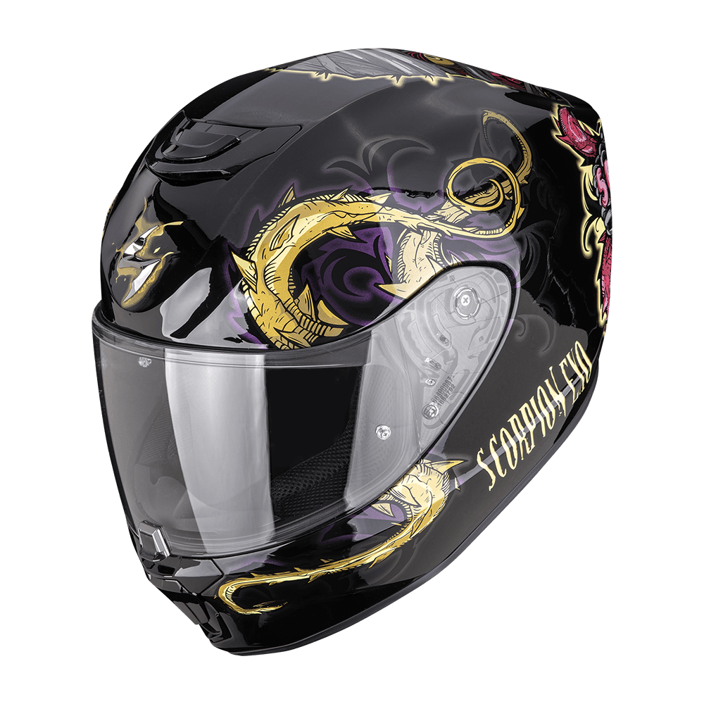 Moto přilba SCORPION EXO-391 MUMIA černý chameleon