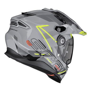 Moto přilba SCORPION ADF-9000 AIR SUMMIT stříbrno/fluo žlutá 2