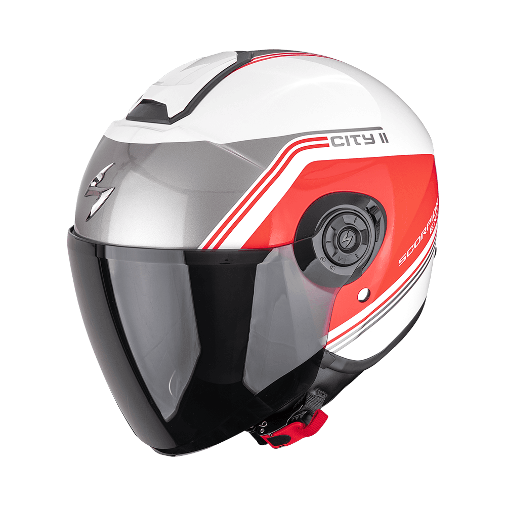 Moto přilba SCORPION EXO-CITY II VITA bílo/červená