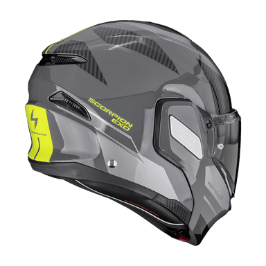 Moto přilba SCORPION EXO-TECH II VOID stříbrno/neon žlutá 3