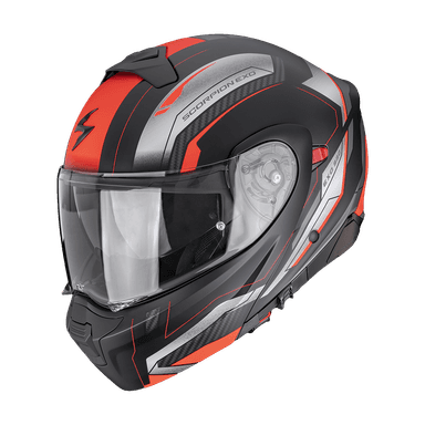 Moto přilba SCORPION EXO-930 EVO SPACE matná černo/stříbrno/červená 4