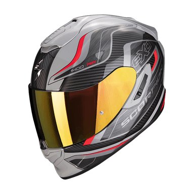 Moto přilba SCORPION EXO-1400 EVO AIR ATTUNE šedo/černo/červená 3