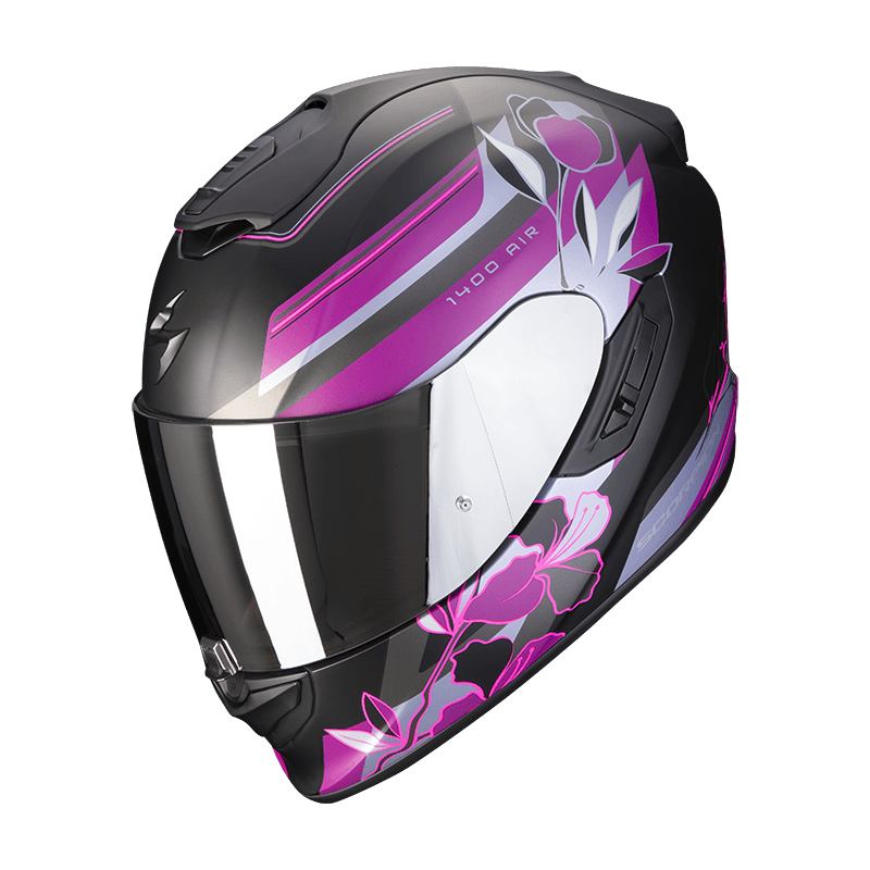 Moto přilba SCORPION EXO-1400 AIR GAIA matná černo/růžová