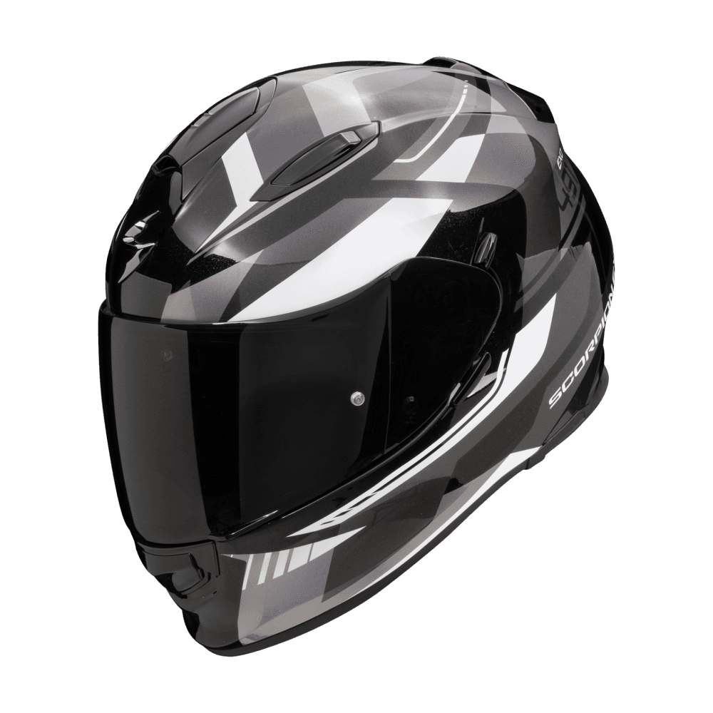 Moto přilba SCORPION EXO-491 ABILIS černo/stříbrno/bílá