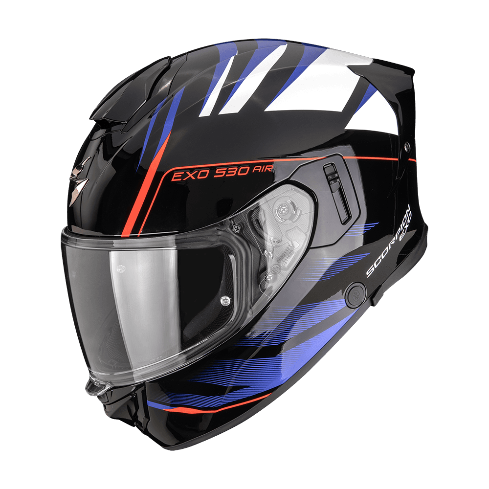 Moto přilba SCORPION EXO-530 AIR TIGRIS černo/modro/bílá