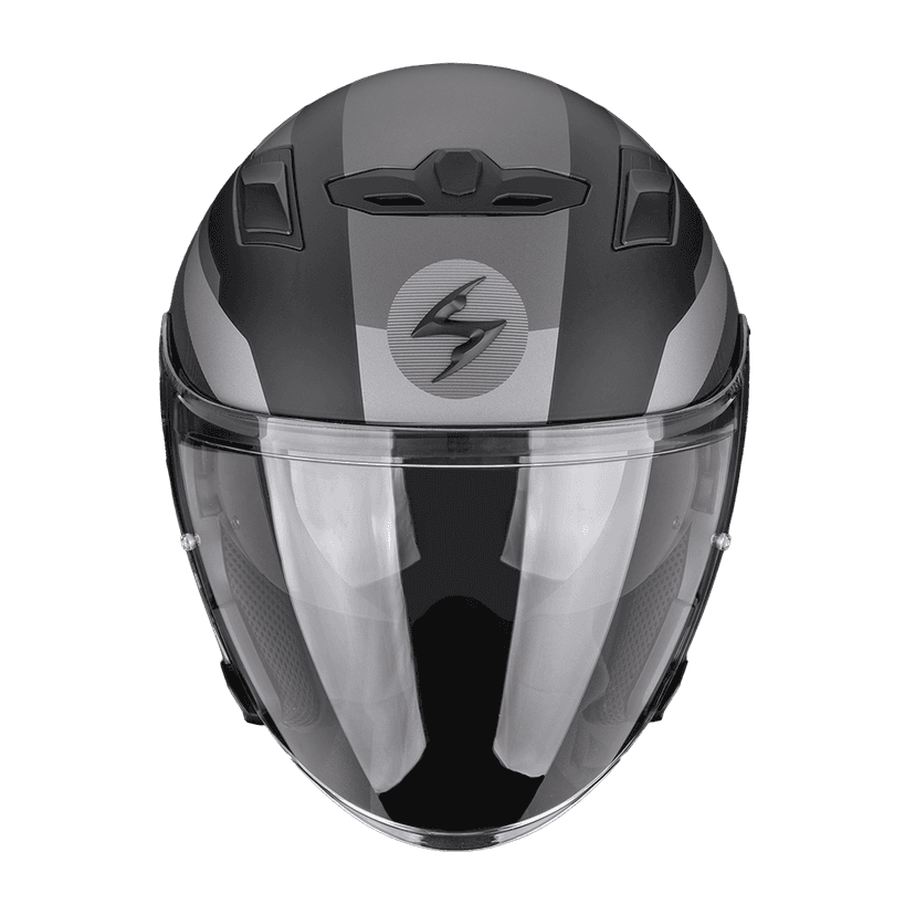 Moto přilba SCORPION EXO-230 COMICS matná černo/stříbrná
