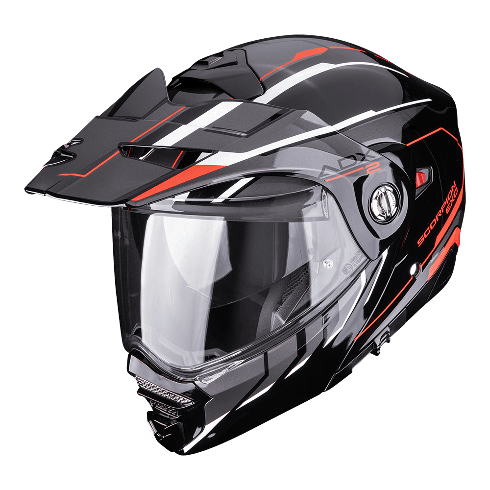 Moto přilba SCORPION ADX-2 WALT černo/stříbrno/červená