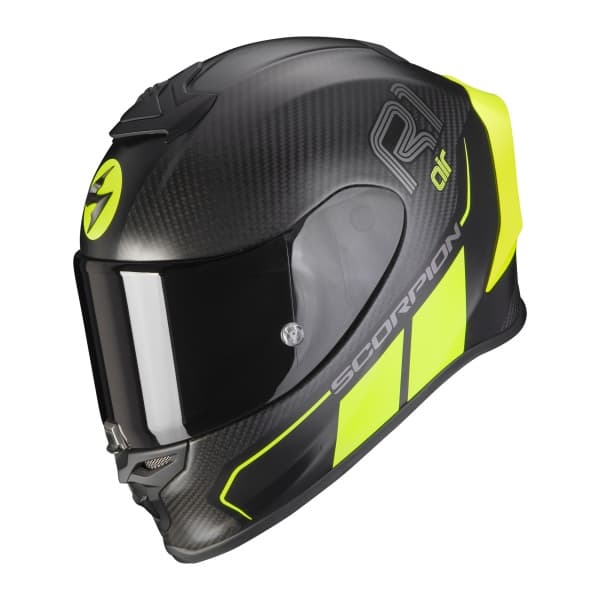 Moto přilba SCORPION EXO-R1 CARBON AIR CORPUS II matná černo/neonově žlutá