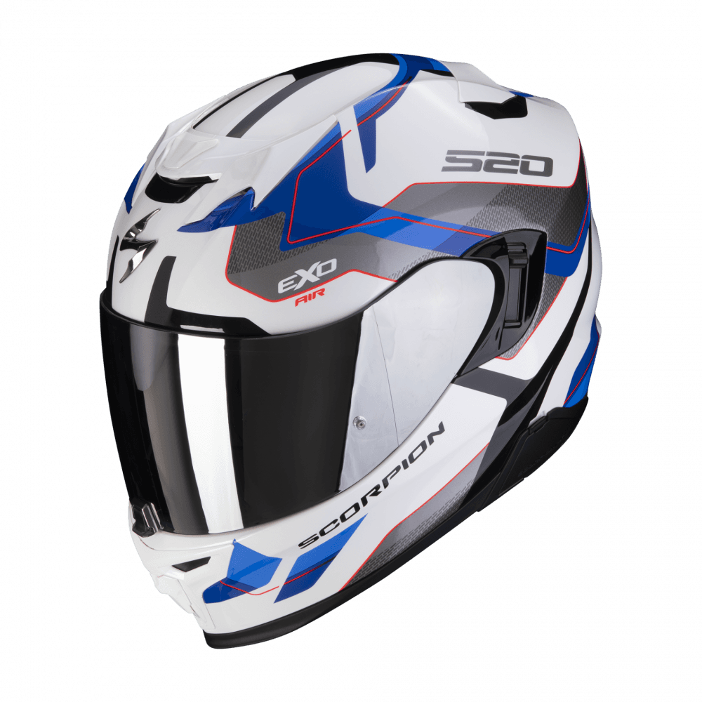 Moto přilba SCORPION EXO-520 EVO AIR ELAN modro/bílá