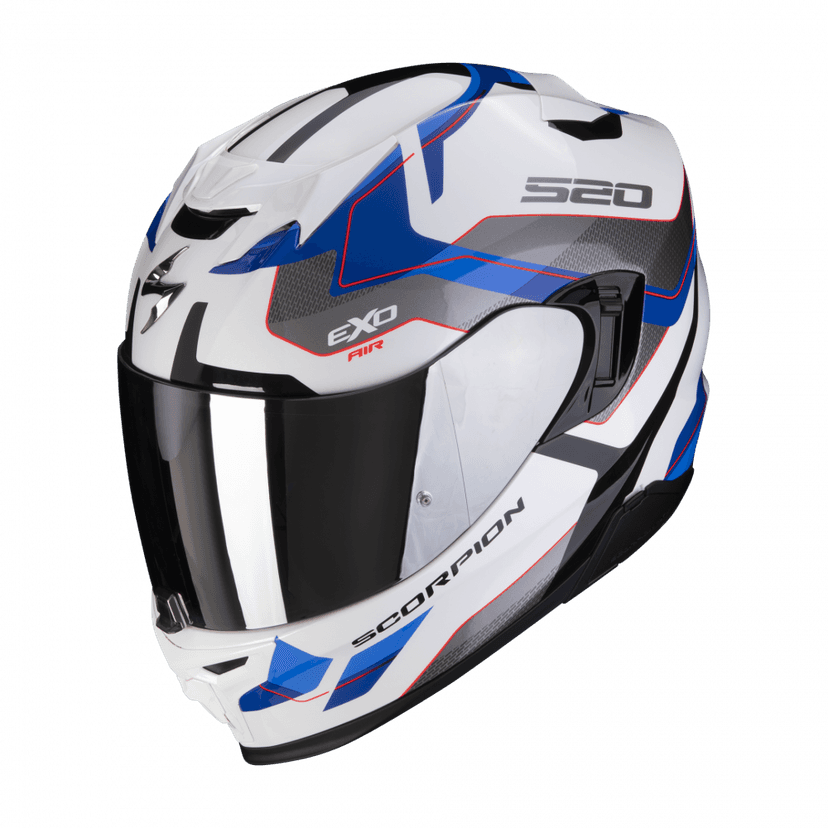 Moto přilba SCORPION EXO-520 EVO AIR ELAN modro/bílá