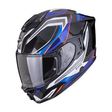 Moto přilba SCORPION EXO-1500 CARBON AIR HYDRO černo/bílo/modrá 3