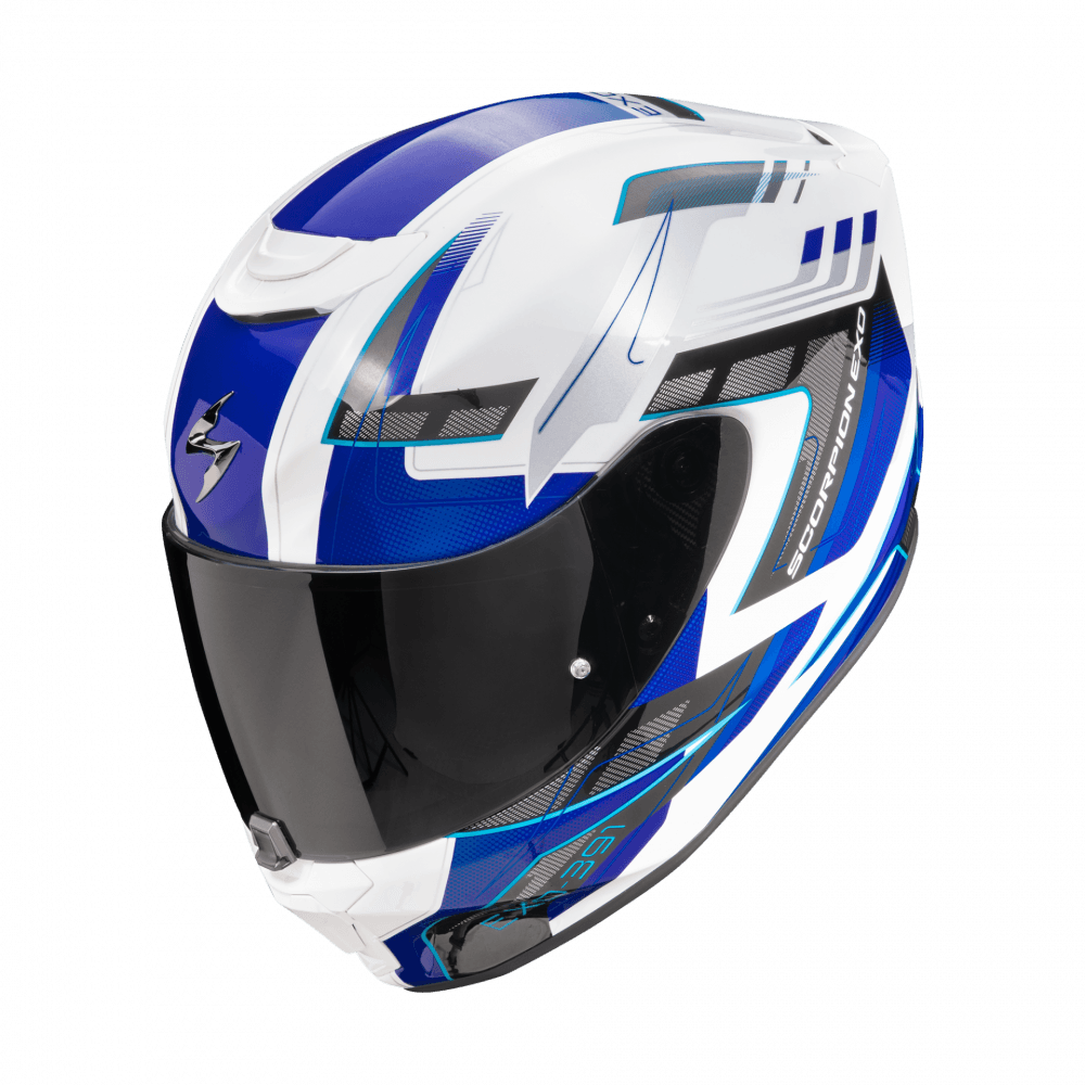 Moto přilba SCORPION EXO-391 CAPTOR bílo/modrá