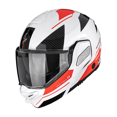 Moto přilba SCORPION EXO-TECH II VOID bílo/stříbrno/červená 2