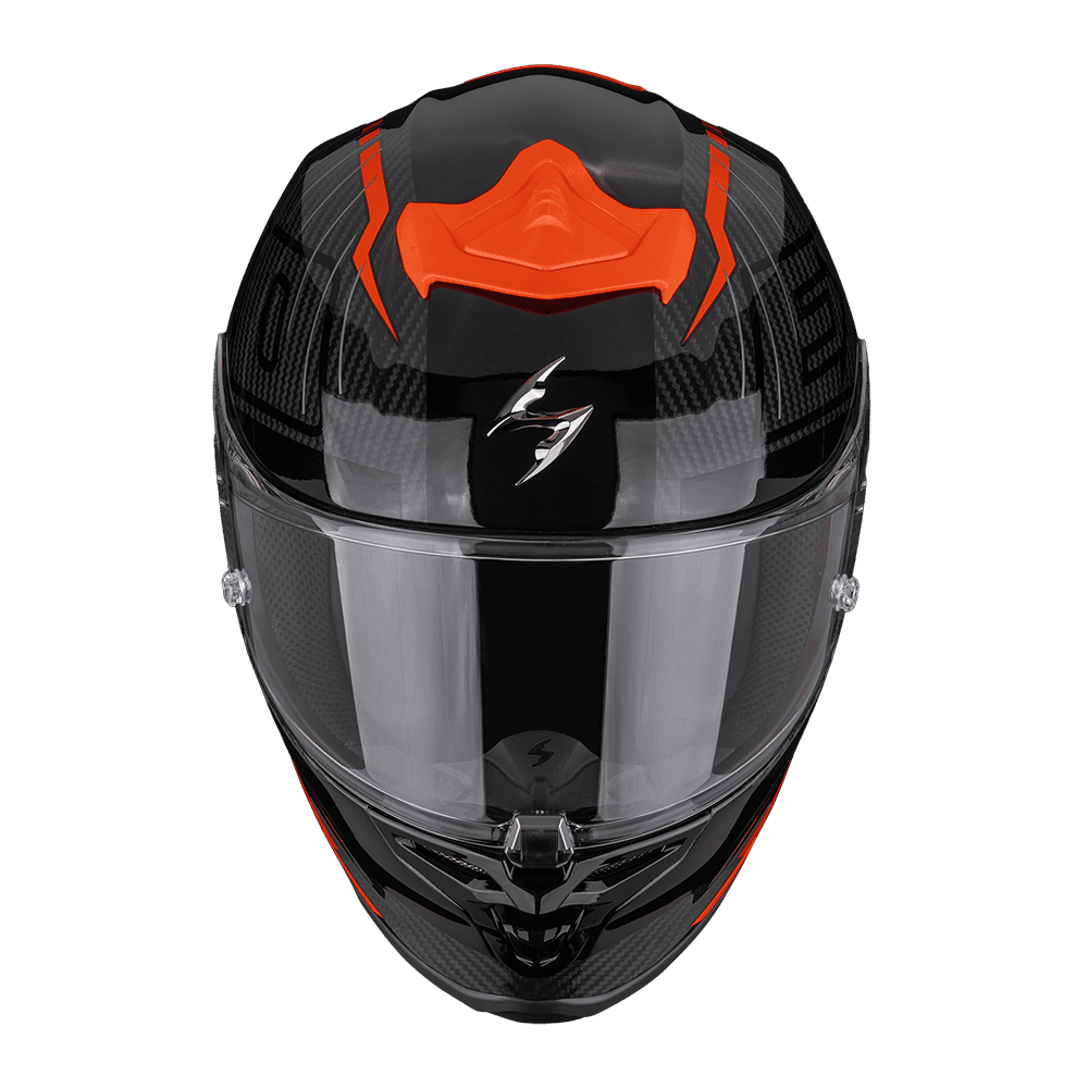 Moto přilba SCORPION EXO-R1 EVO II CARBON AIR SURGE černo/červená