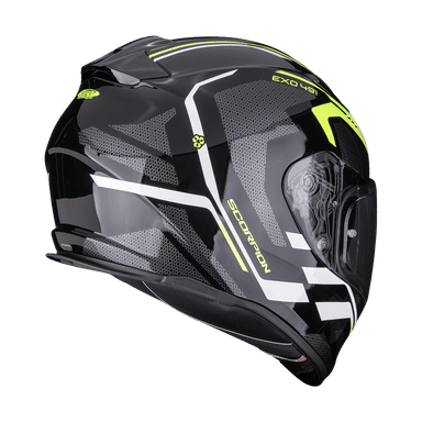 Moto přilba SCORPION EXO-491 KRIPTA černo/fluo žluto/bílá 2